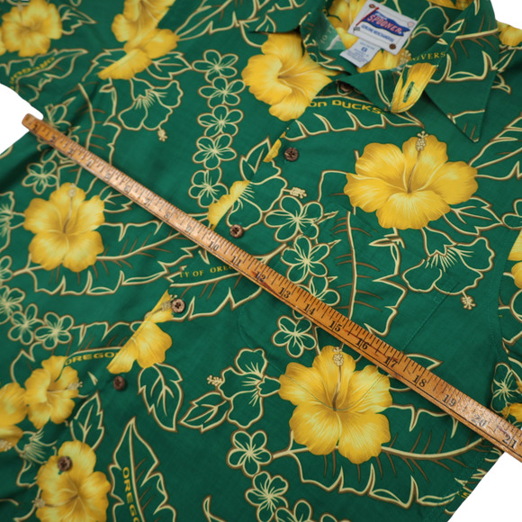 Vintage Reyn Spooner University of Oregon Hawaiian Shirt - Picture 6 of 7